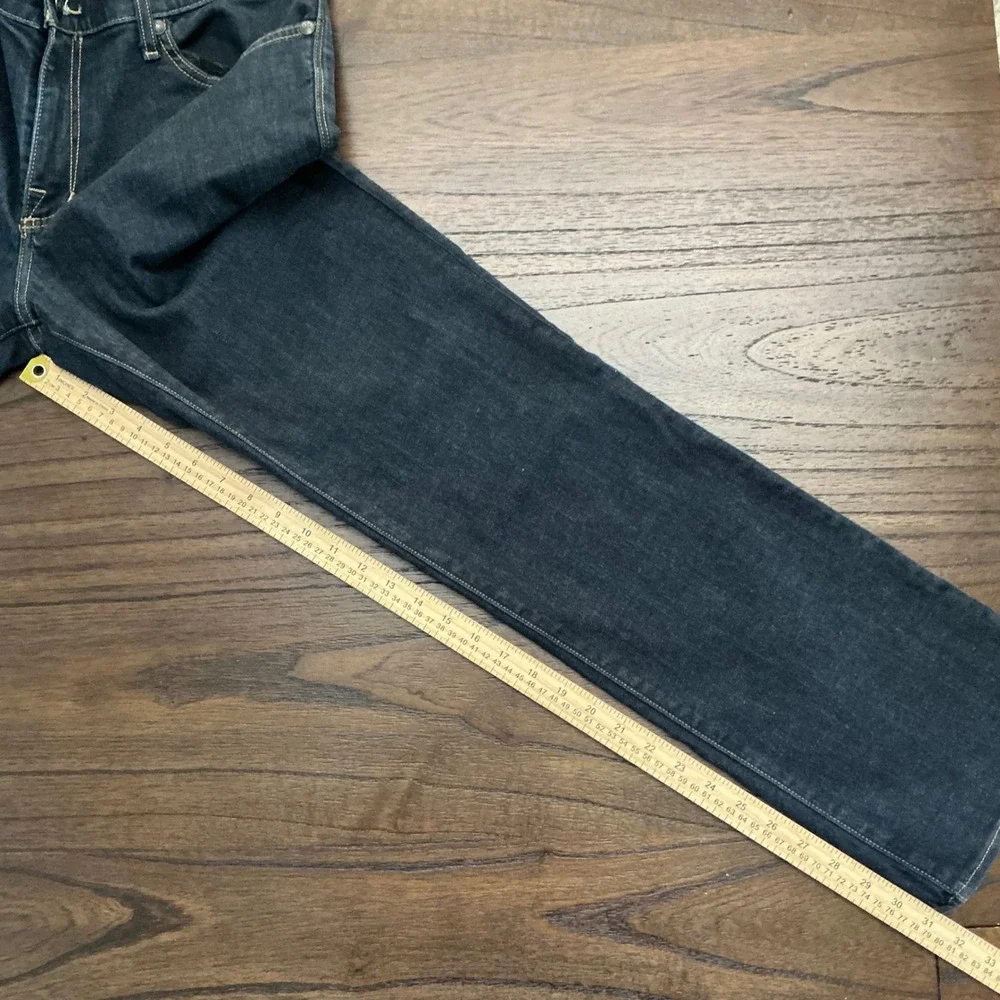 Rock & Republic Mens Dark Wash Straight Leg Jeans Indigo 34x32 RLWH27334